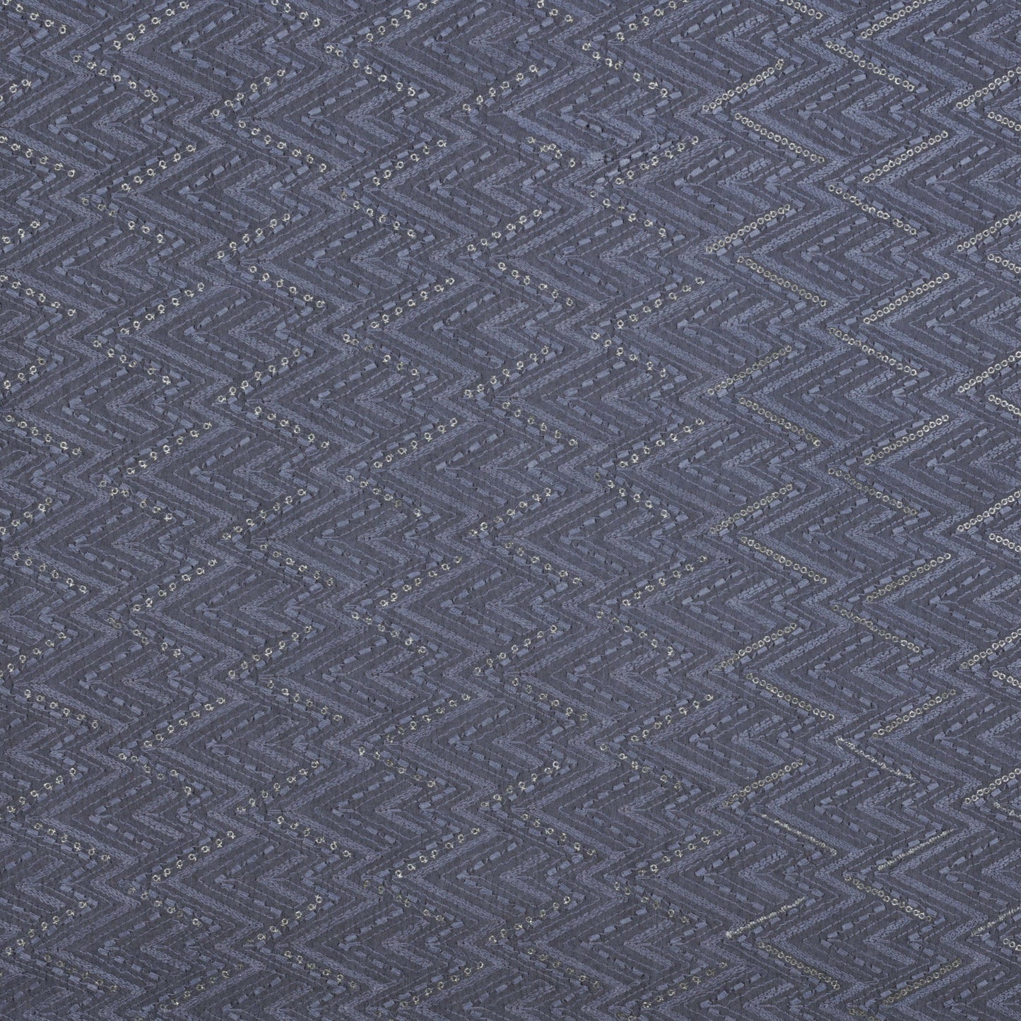 Grey Color Katan Munga Silk embroidery Fabric