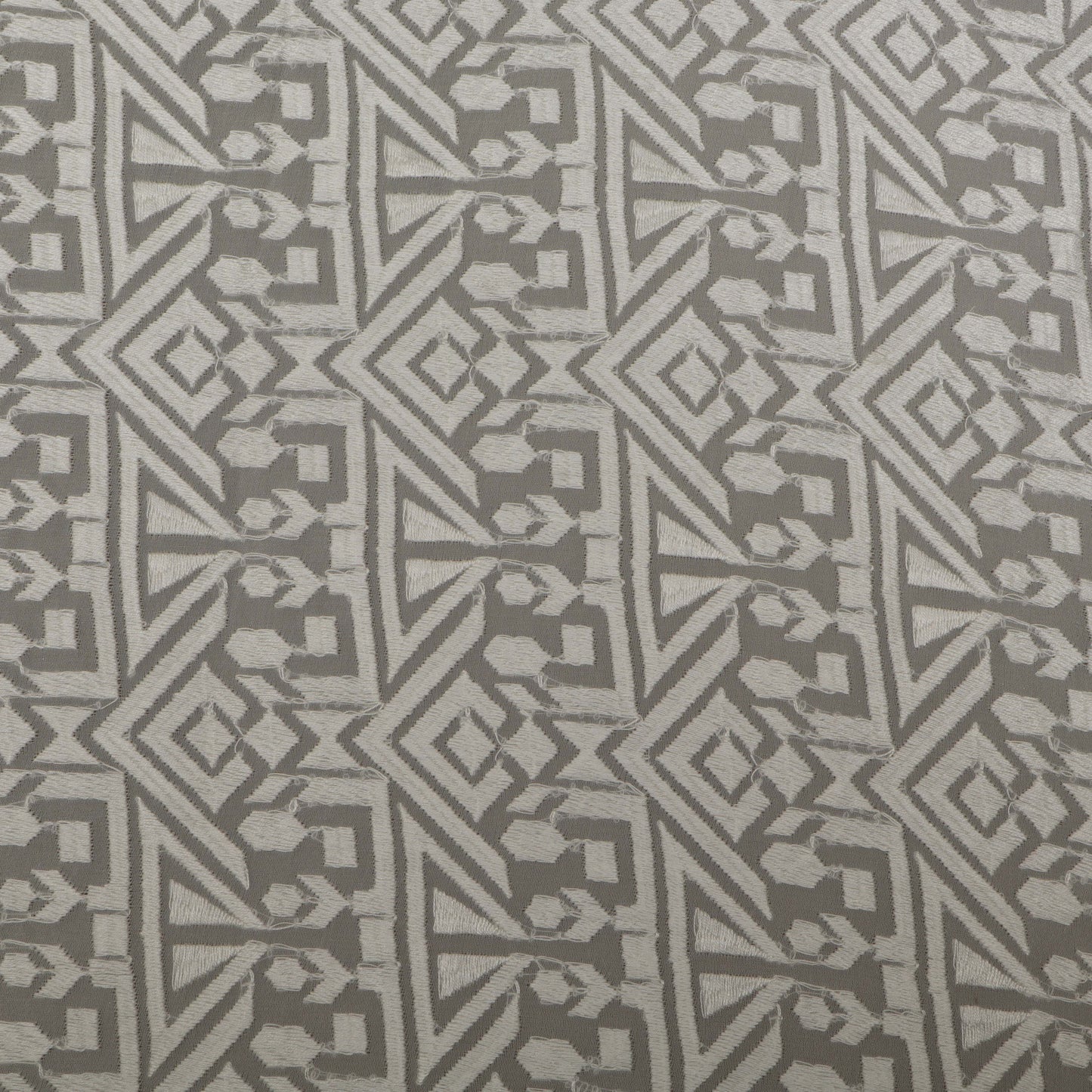 White Color Georgette Embroidery Fabric