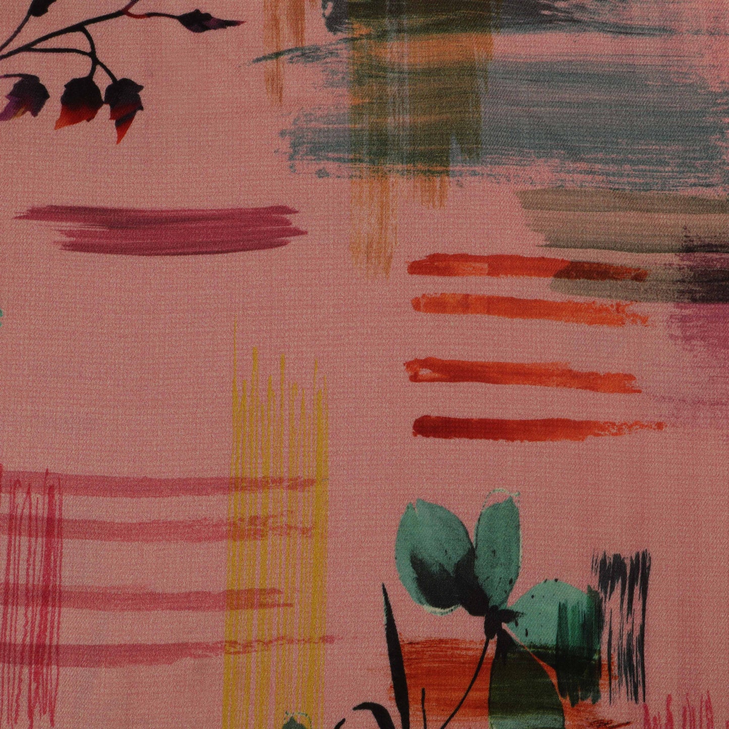 Multi-Color Pashmina Print Fabric