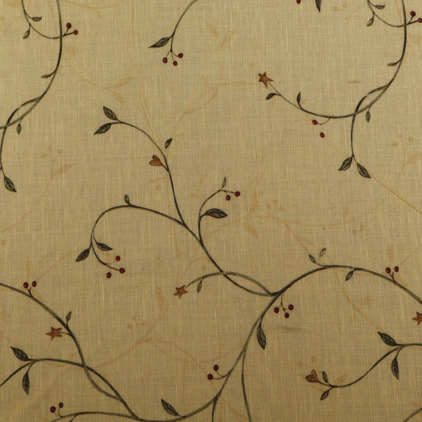 Colored Cotton Linen Print Fabric