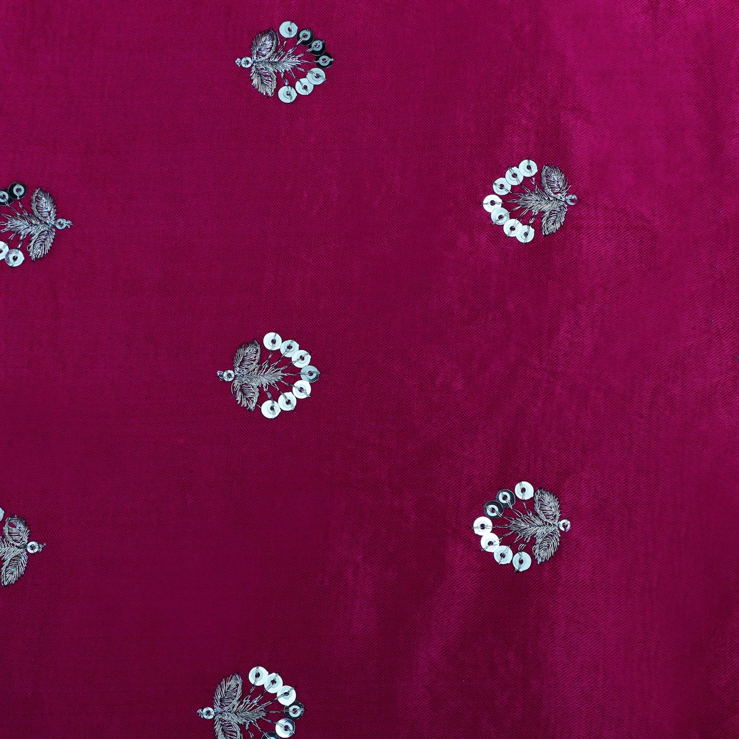 Rani Color Gajji Silk Booti Fabric