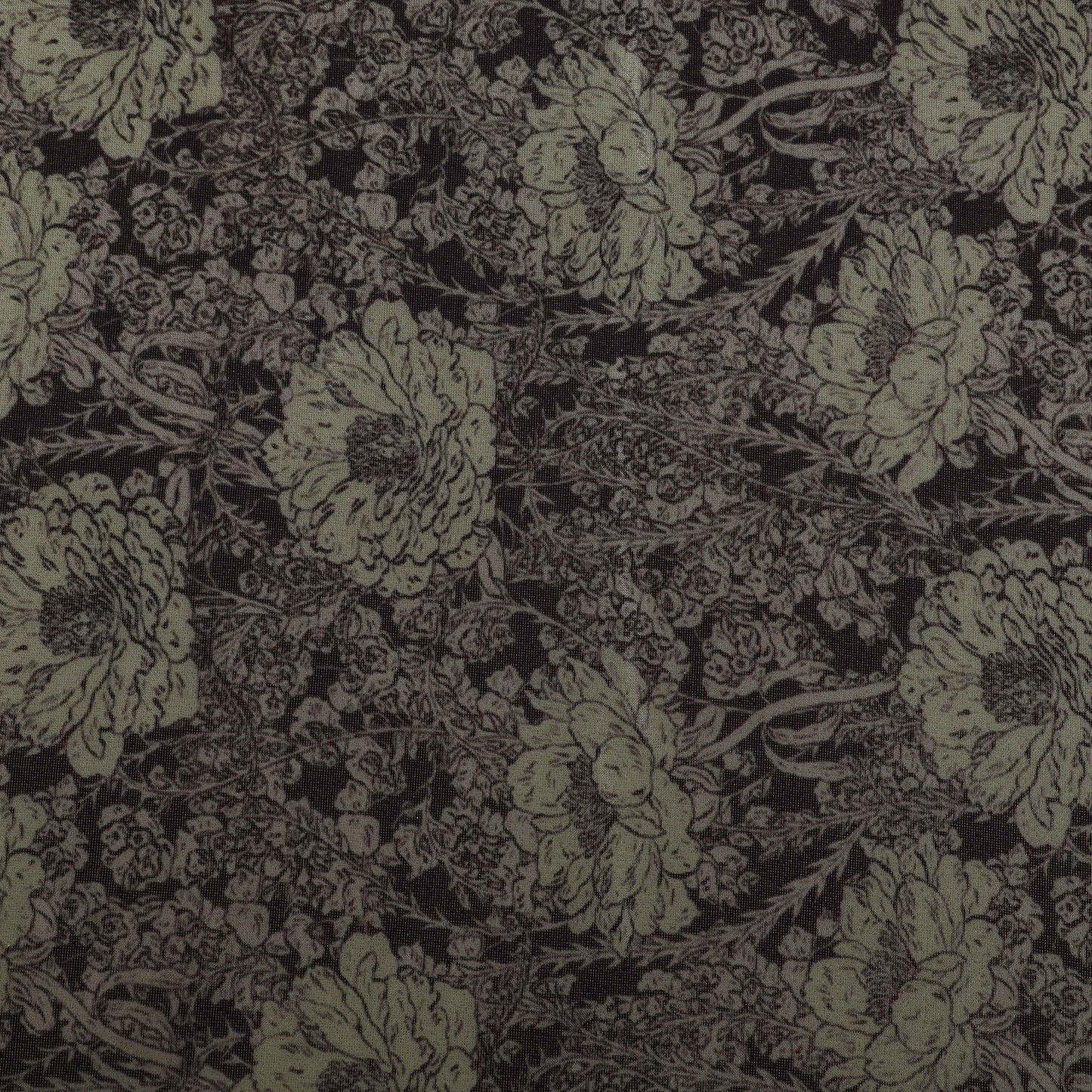 Multi-Color Georgette Tissue Print Fabric