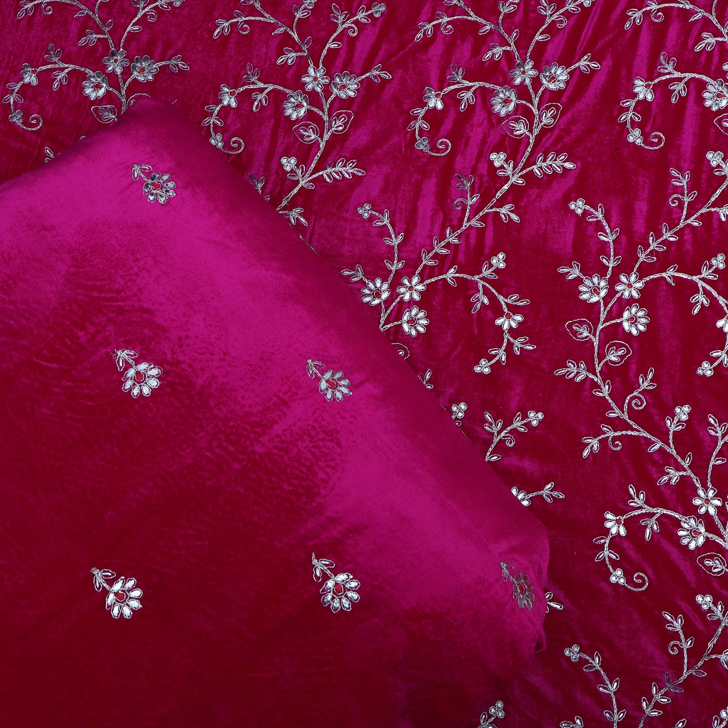 Rani Color Velvet Embroidery Fabric