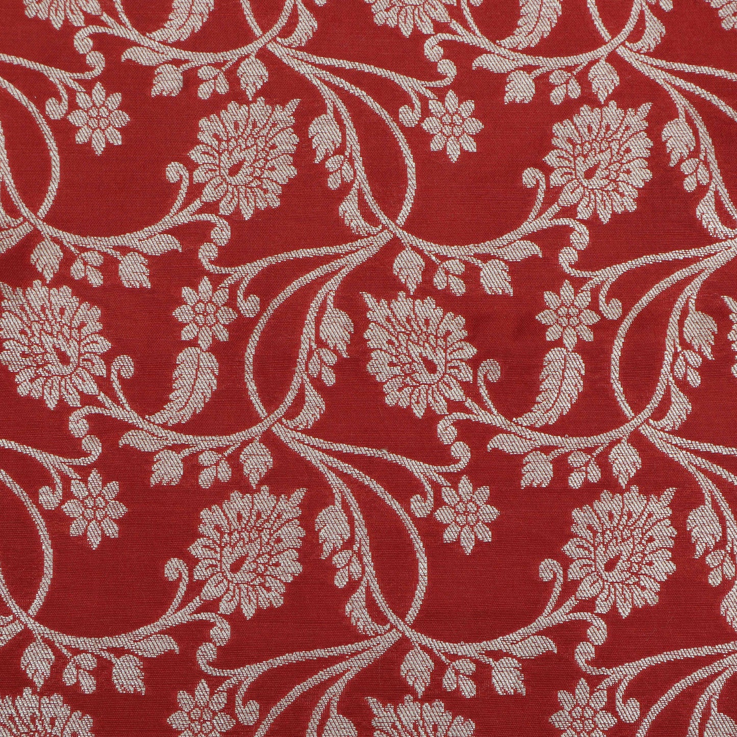 RUST Color Munga Brocade Fabric