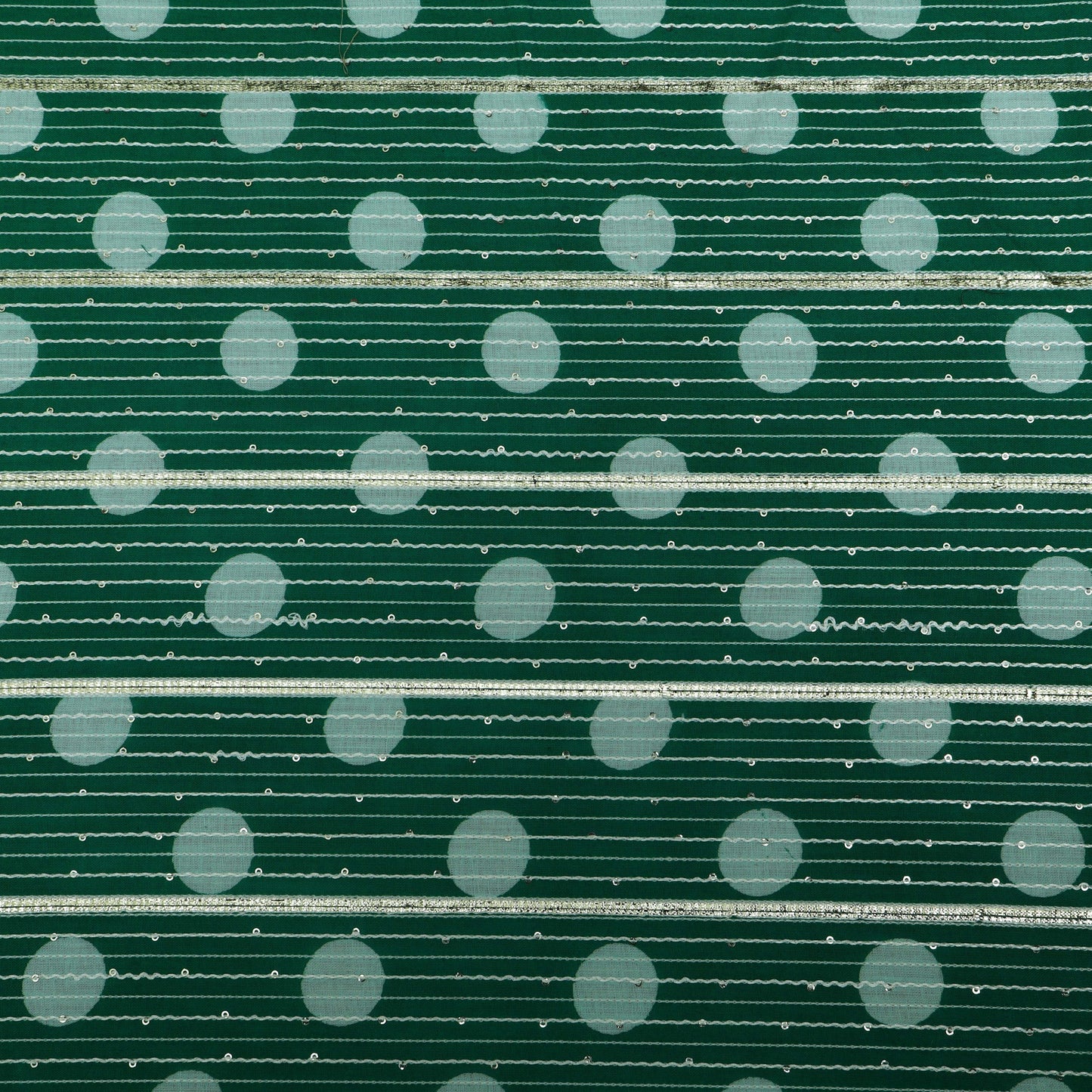 Multi-Color Cotton Print Gota Work Fabric