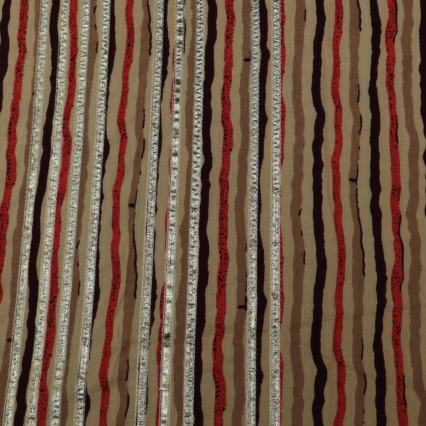 Colored Fabric Cotton Print Gota Work Fabric