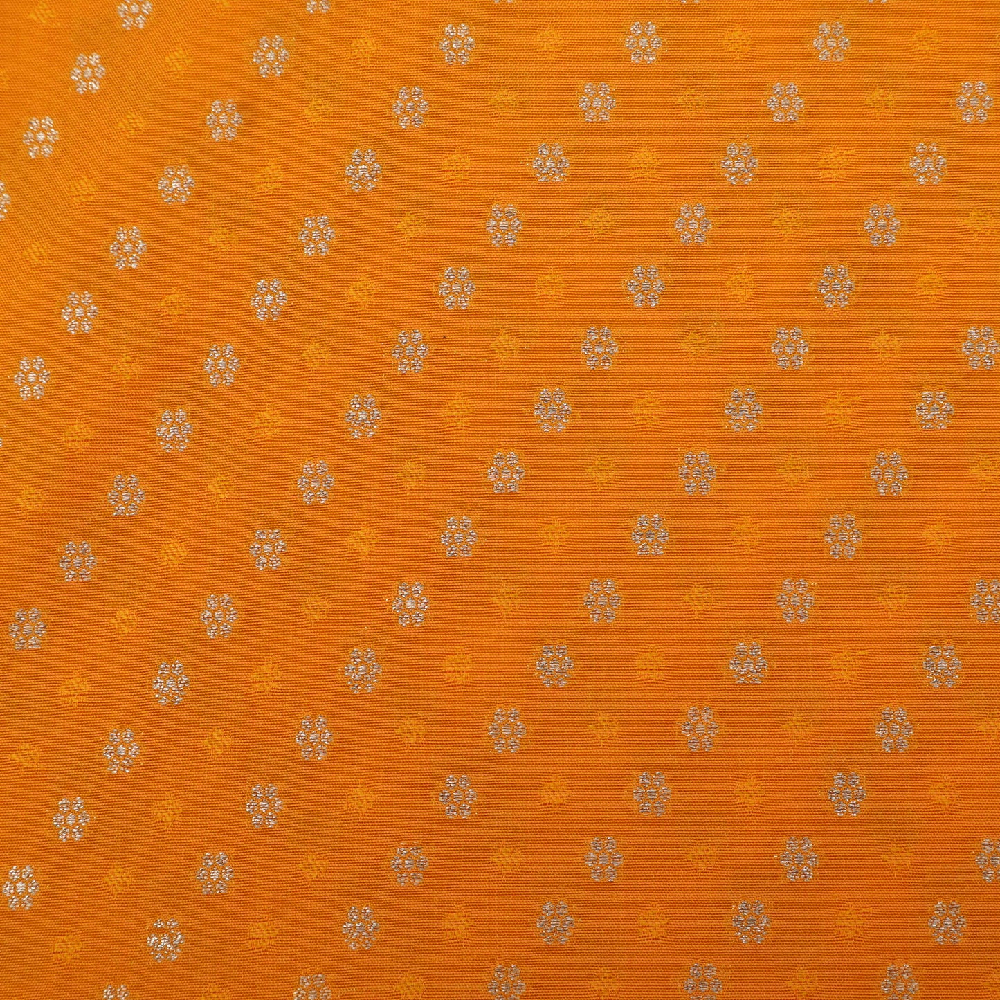 YELLOW Color Katan Tanchui Booti Fabric
