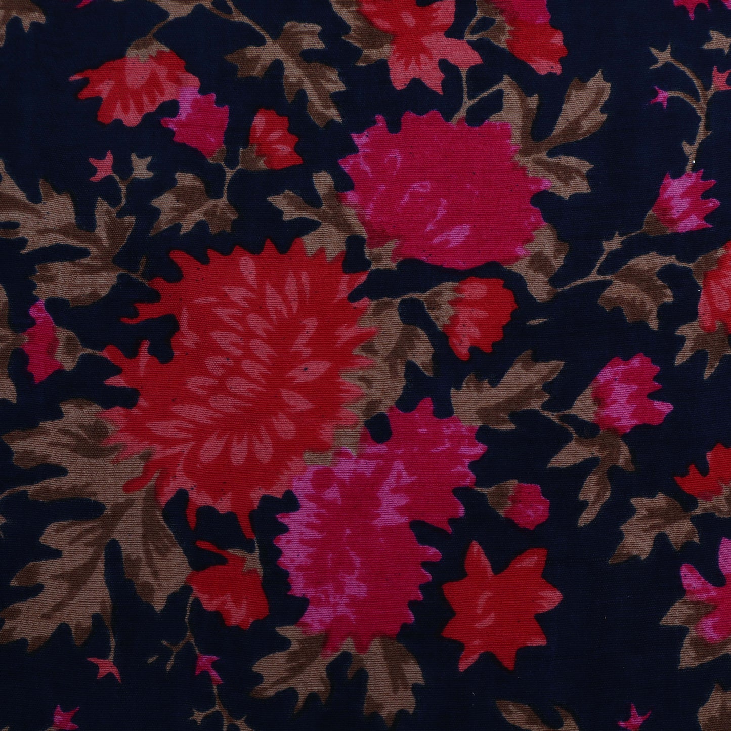 Slub Chanderi Print Fabric