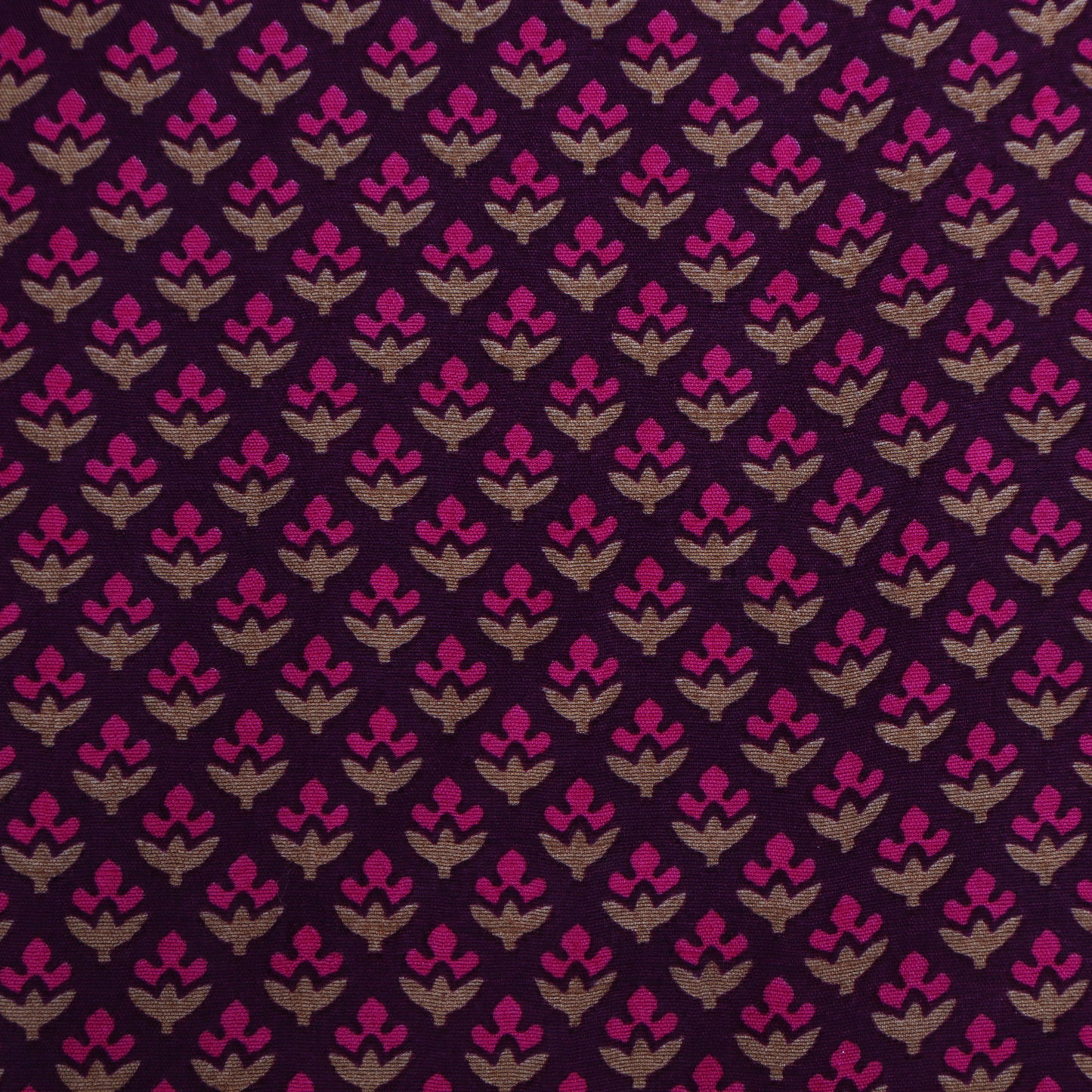 Slub Chanderi Print Fabric