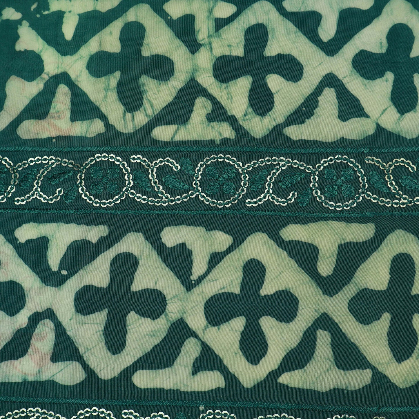 Chinon Chiffon Print Embroidery Fabric