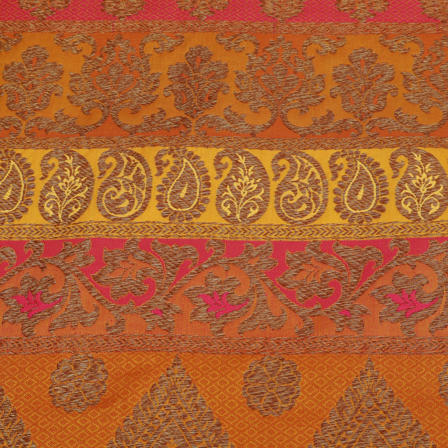 Multi-Color Rangoli Brocade Fabric