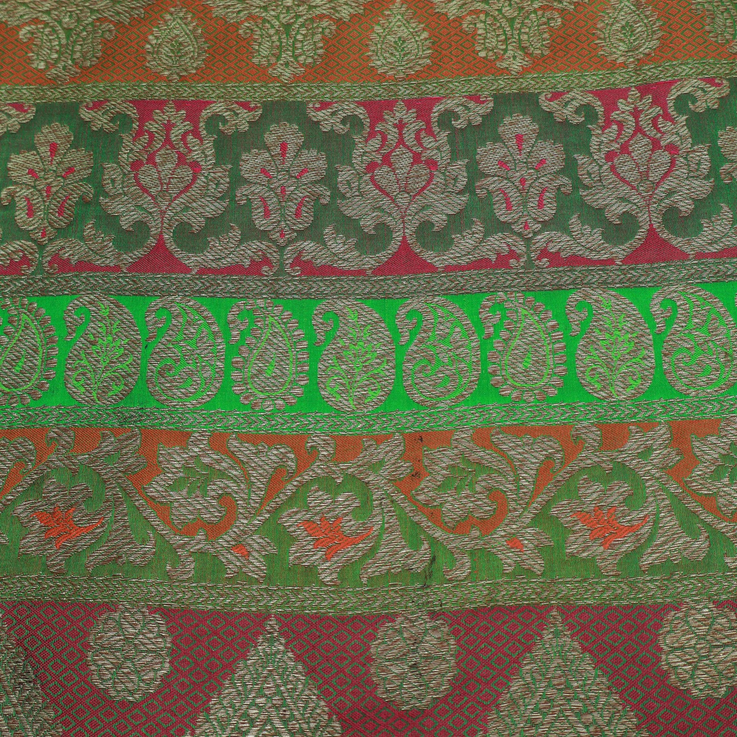 Multi-Color Rangoli Brocade Fabric