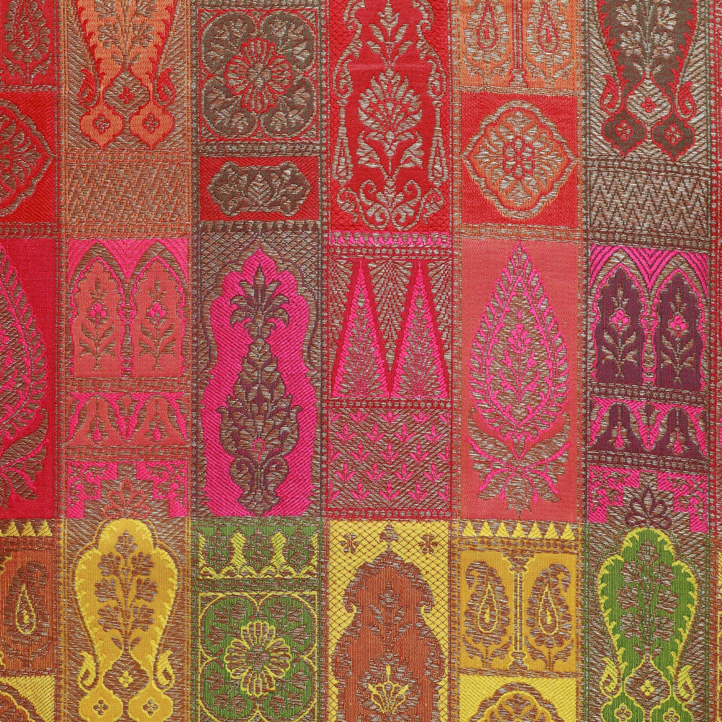 Multi-Color Rangoli Brocade Fabric