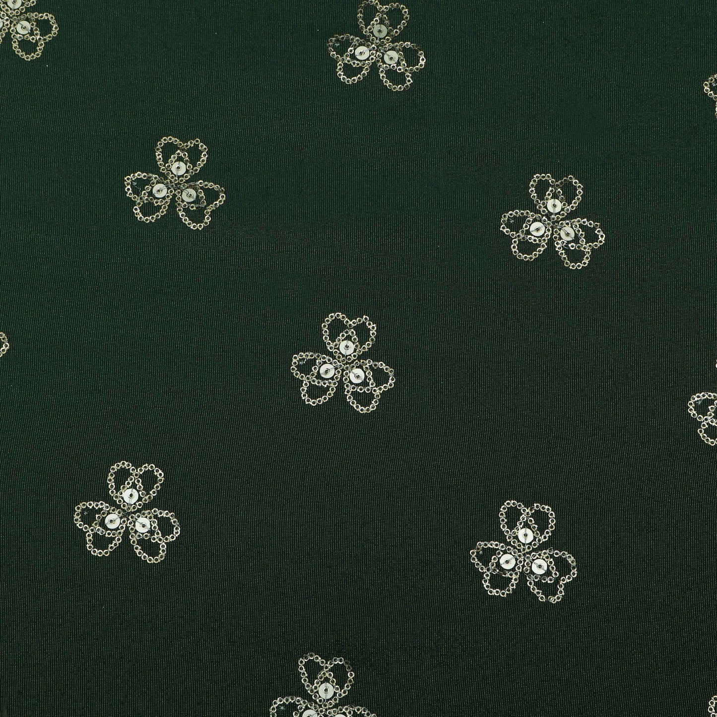 Mehndi Green Color Tissue Booti Fabric