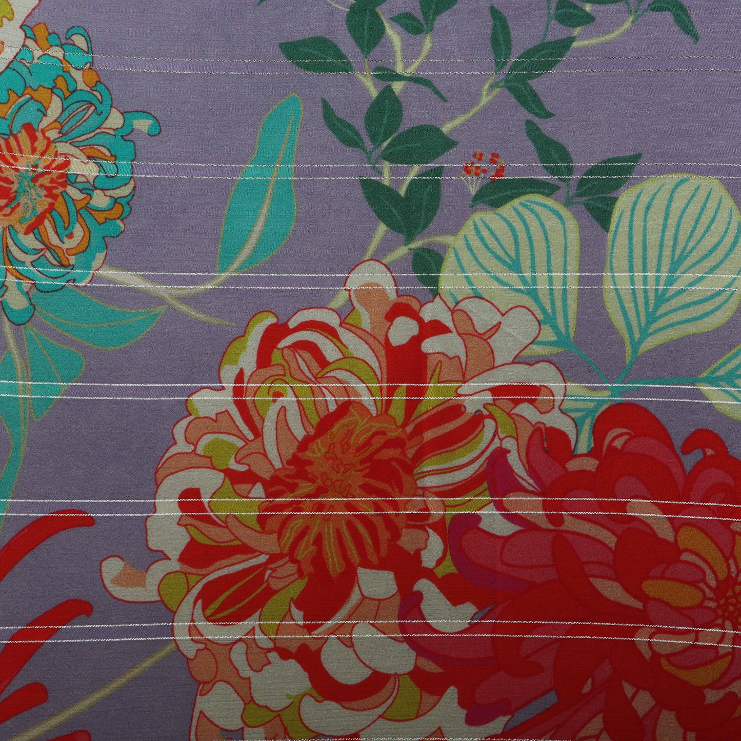 Multi-Color CHINON PRINT LUREX Fabric