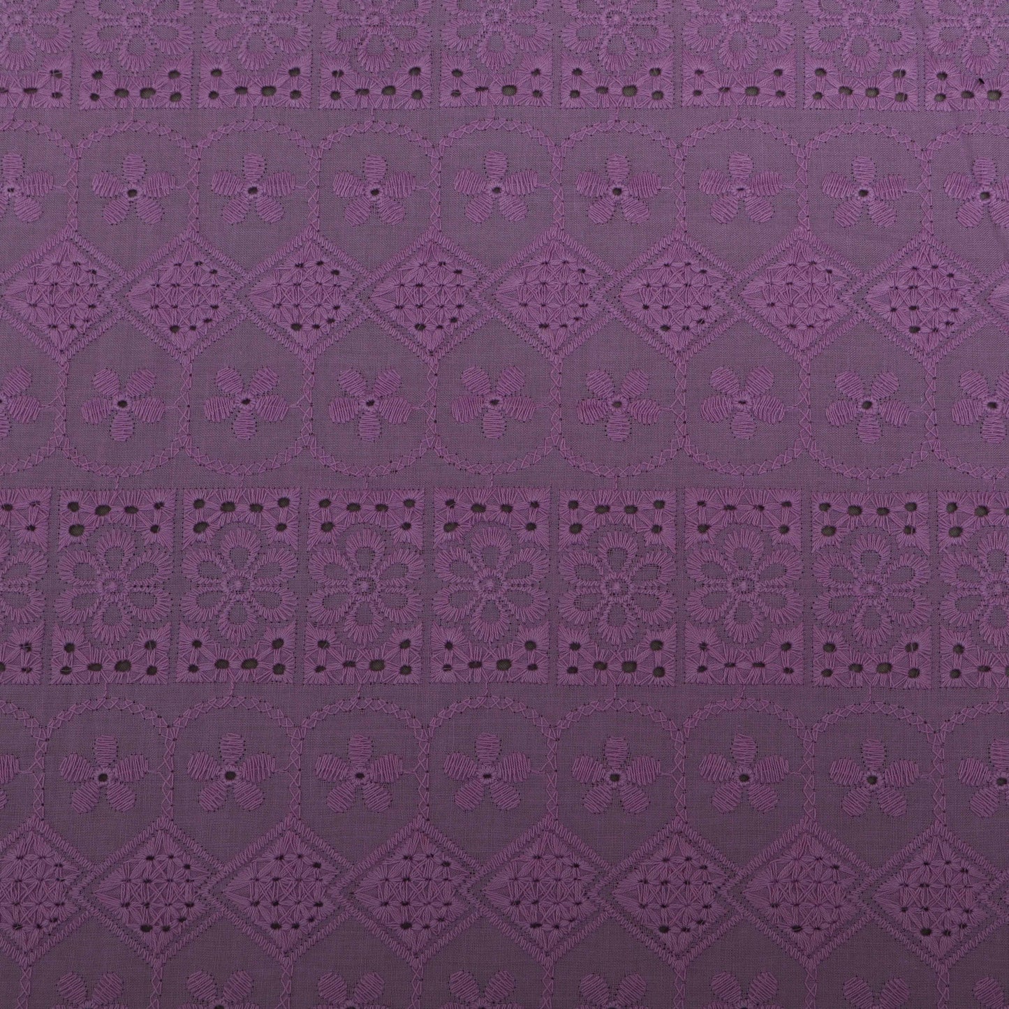 Cotton Chikan Embroidery Fabric