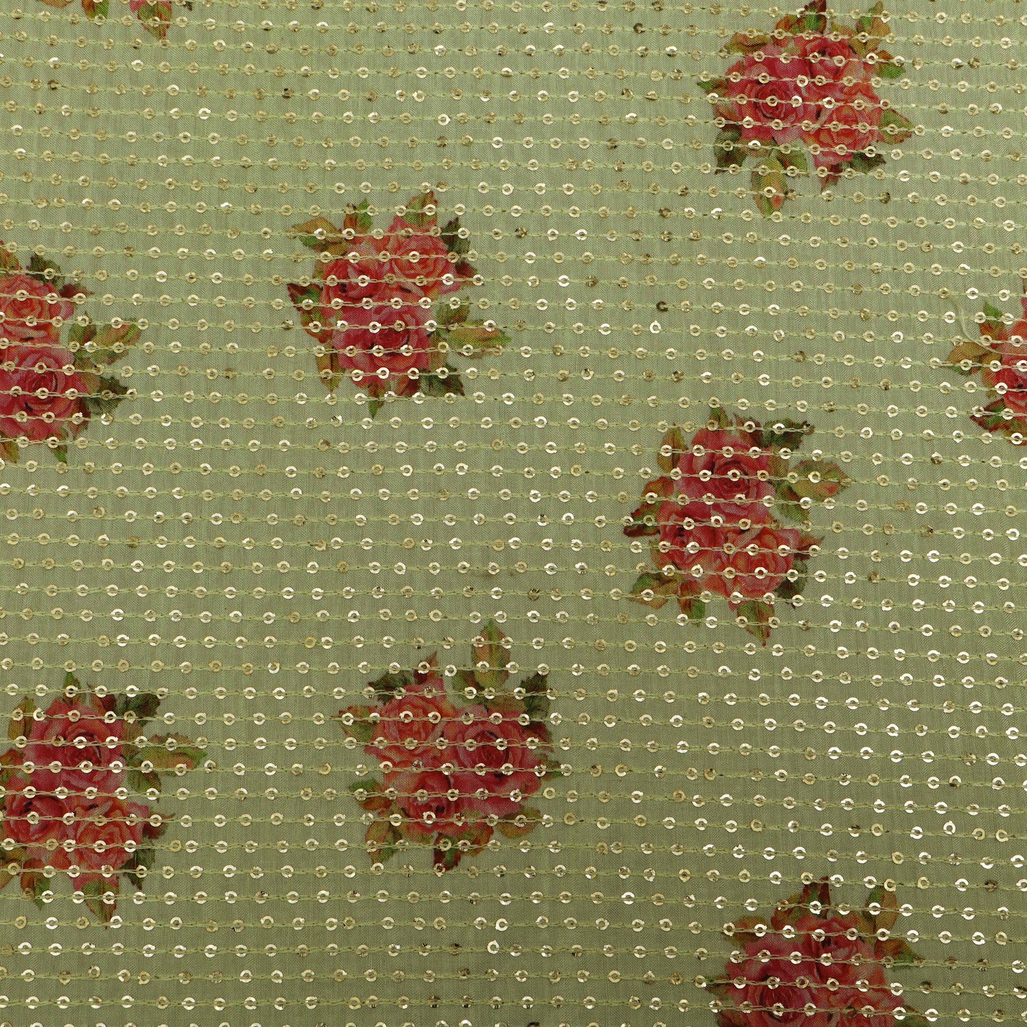 Lemon Color MulMul silk Print Embroidery Fabric
