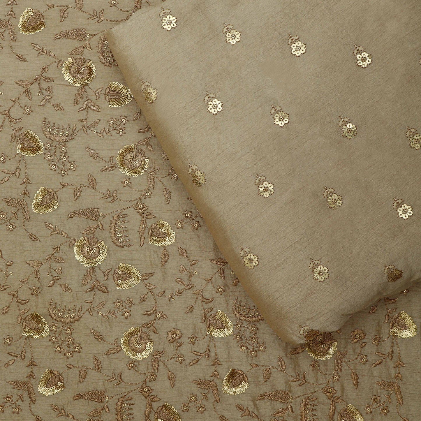 Beidge Color Nokia Silk Embroidery Fabric