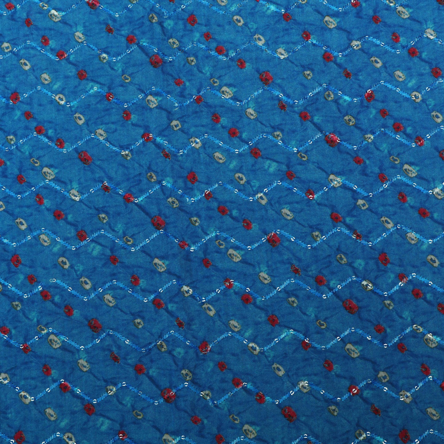 Multi-Color MulMul silk Print Embroidery Fabric