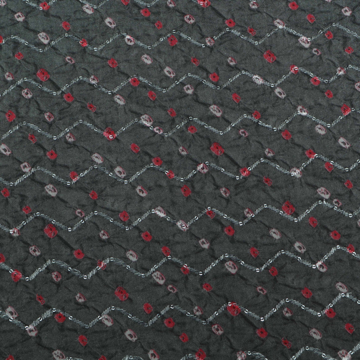 Multi-Color MulMul silk Print Embroidery Fabric