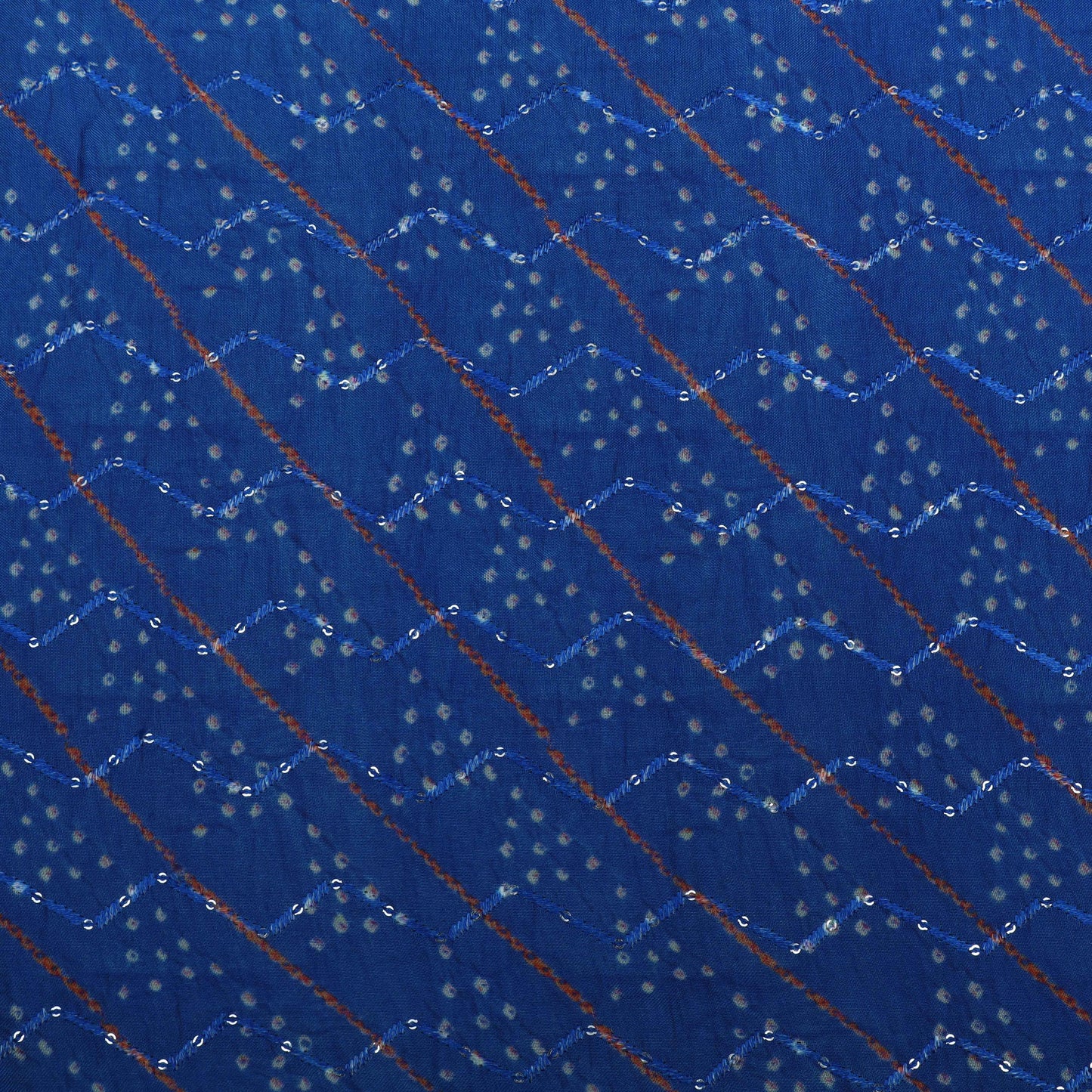 Multi-Color MulMul silk Print Embroidery Fabric