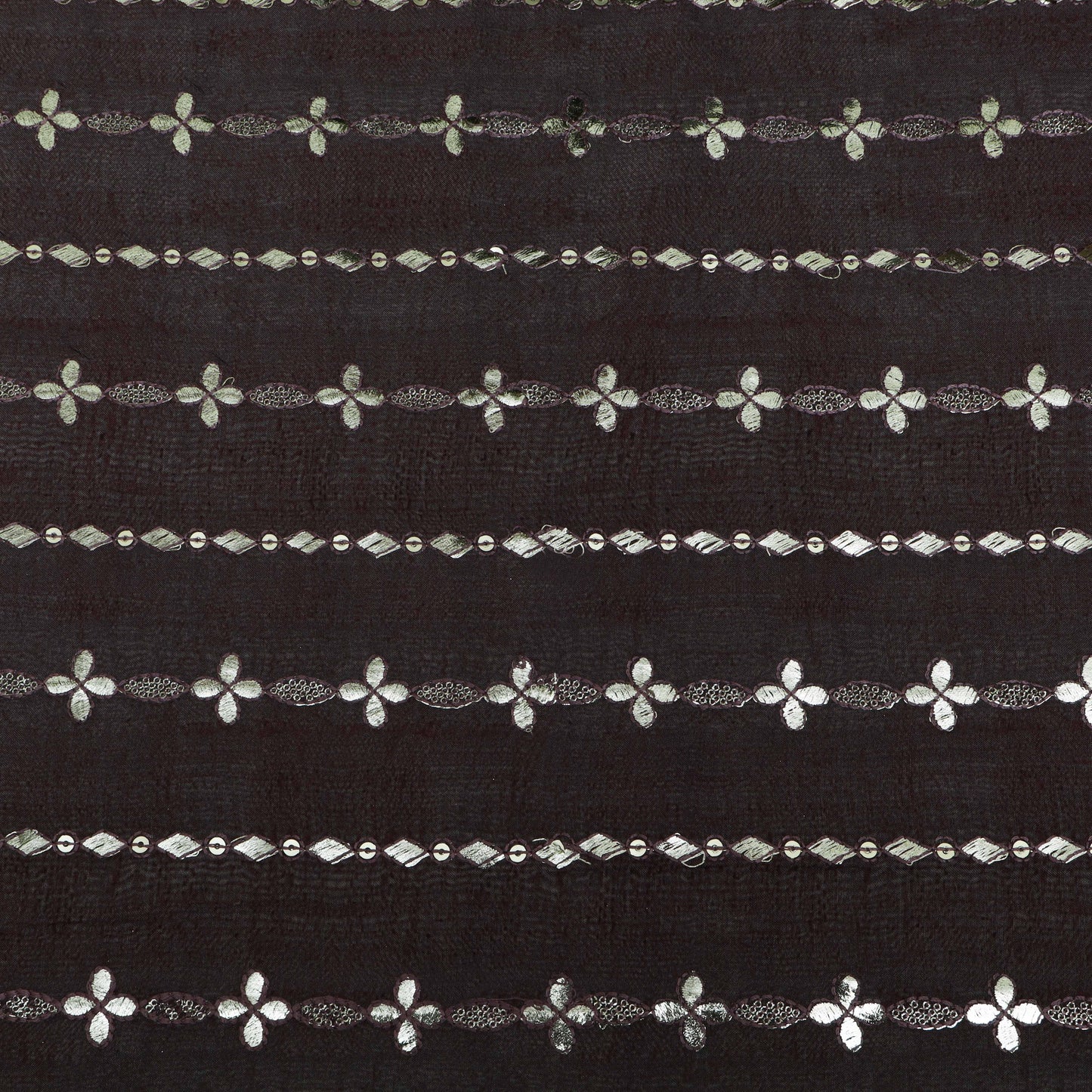 MulMal Silk Foil EMBROIDERY Fabric