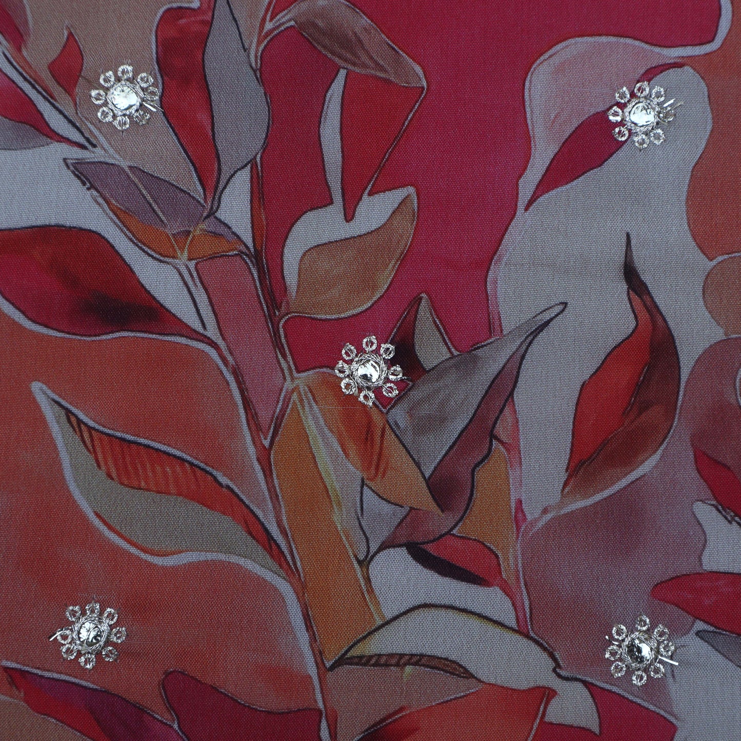 Chinon Print Embroidery Fabric