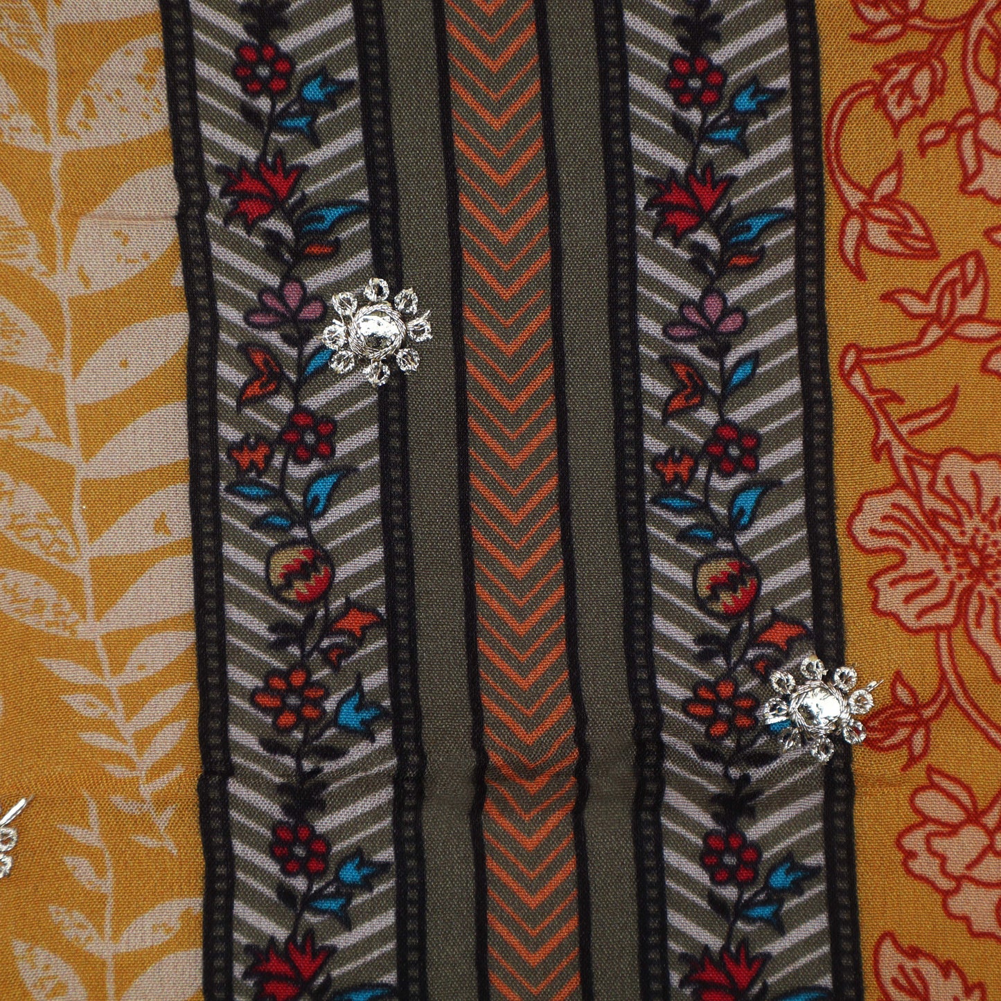 Chinon Print Embroidery Fabric