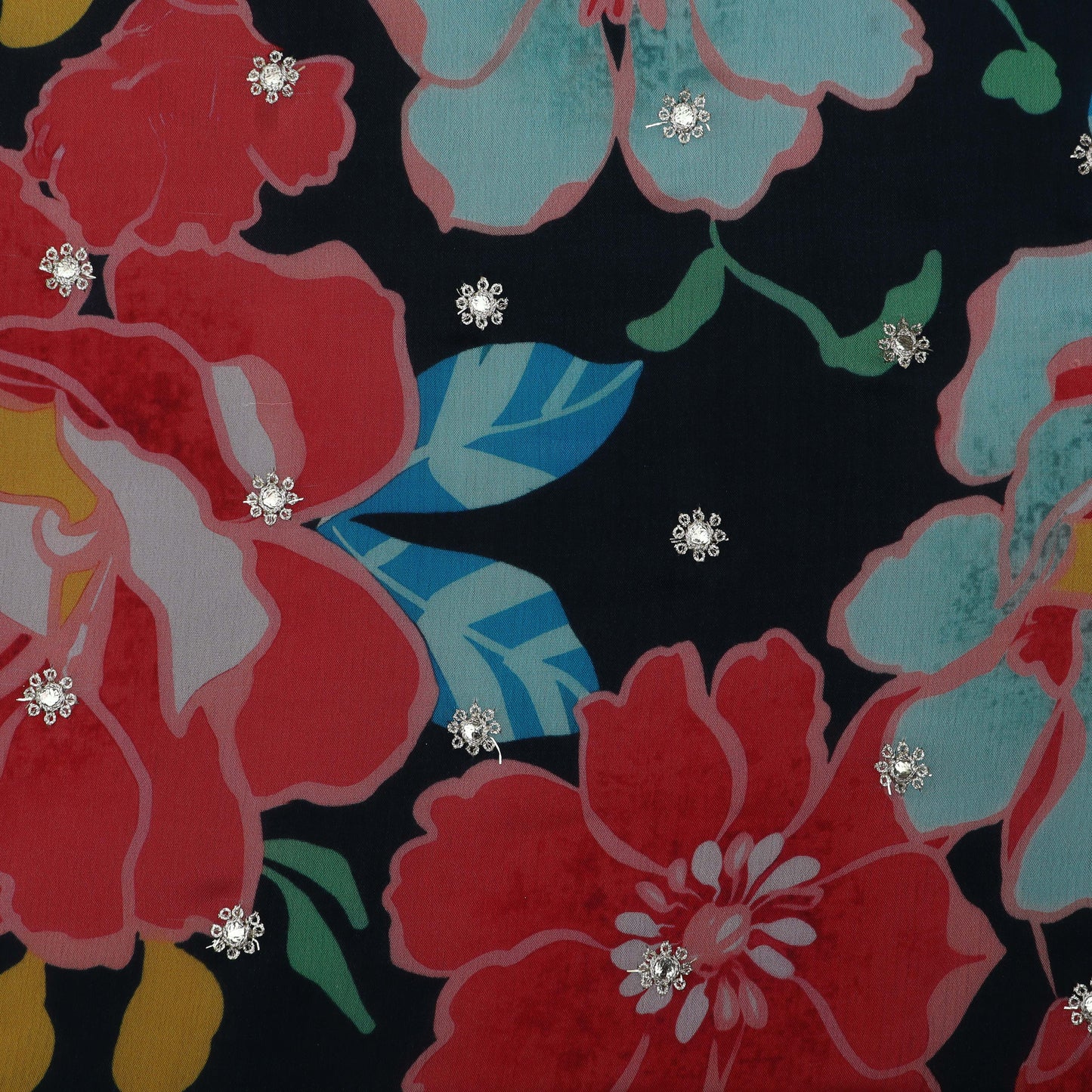 Chinon Print Embroidery Fabric