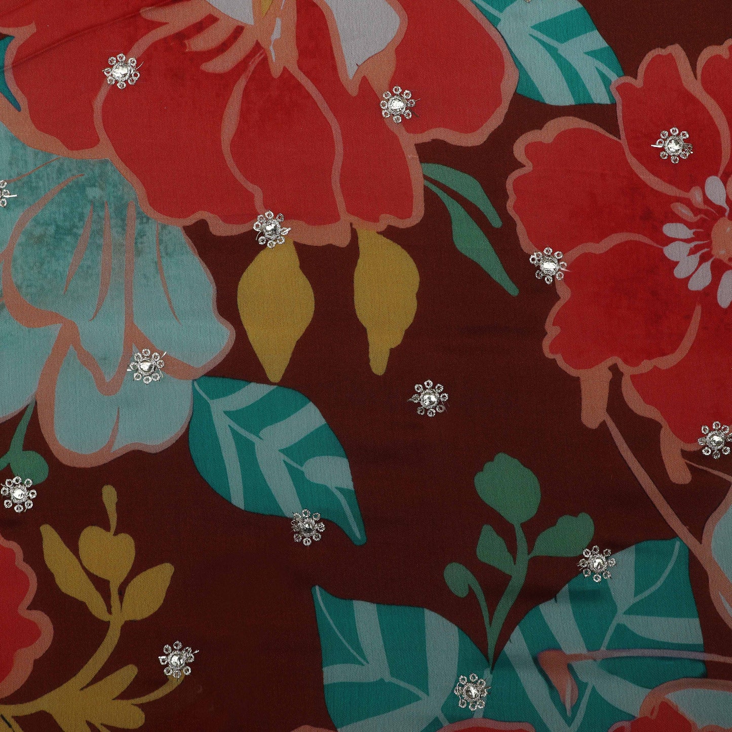 Chinon Print Embroidery Fabric