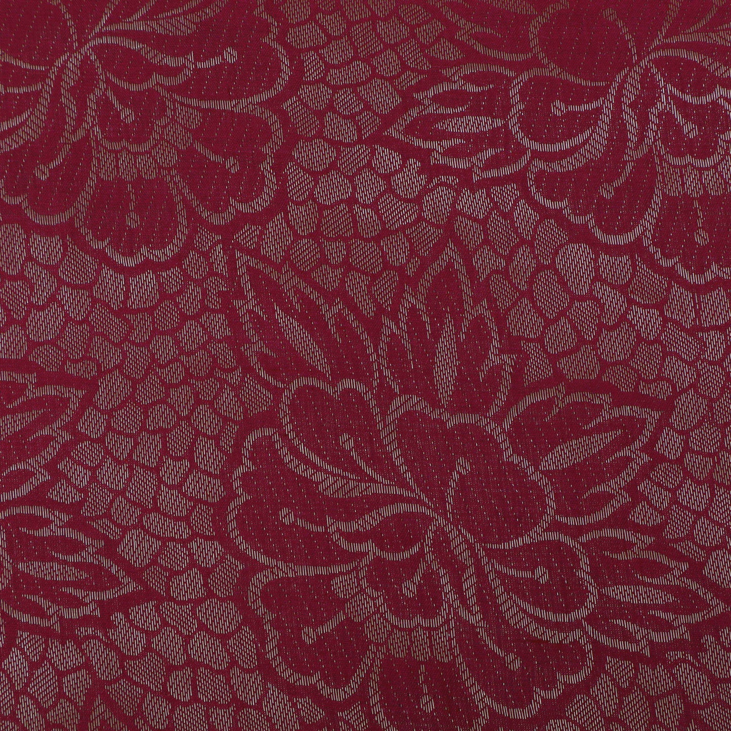 Magenta Color CHINIA SILK BROCADE Fabric