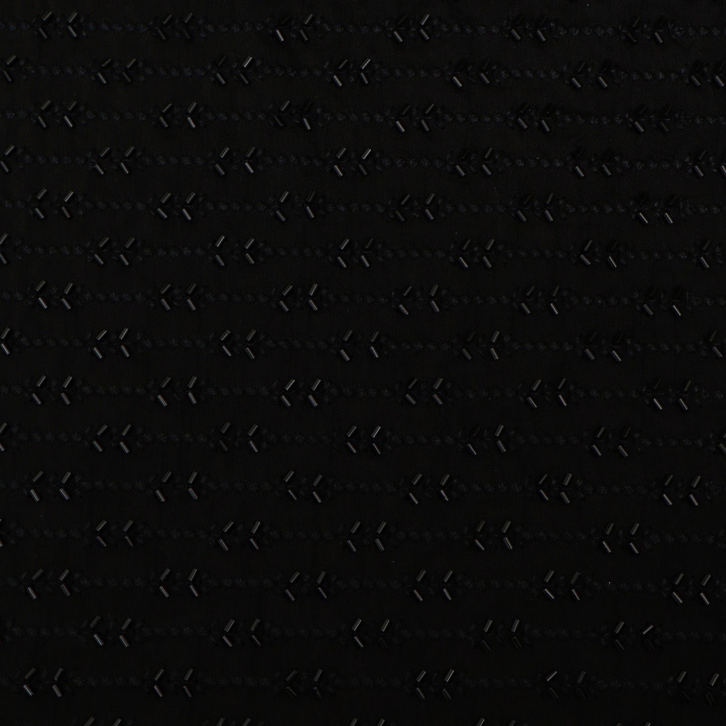 BLACK Color Fabric Nokia Silk Embroidery