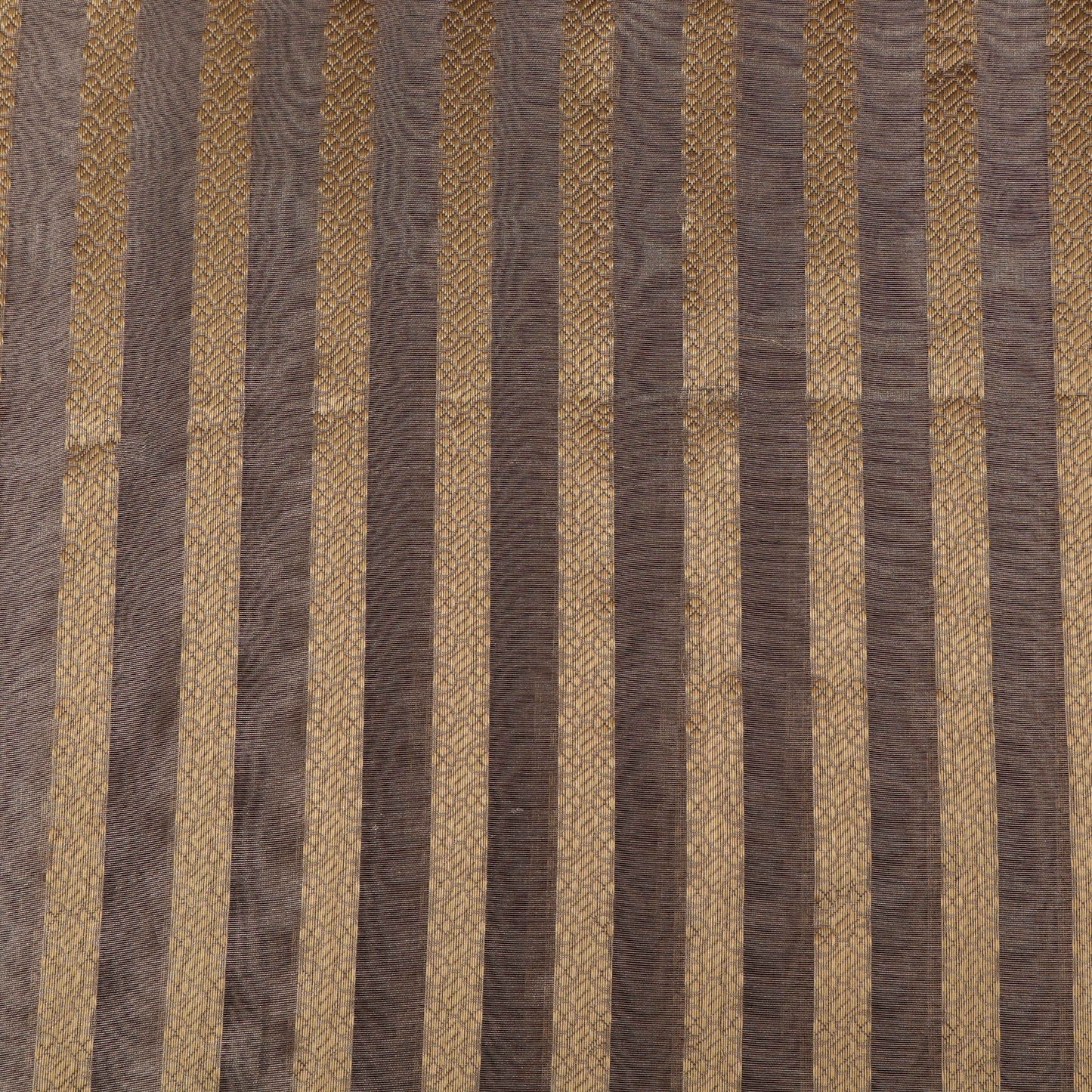 Grey Color Tissue Stripe Fabric