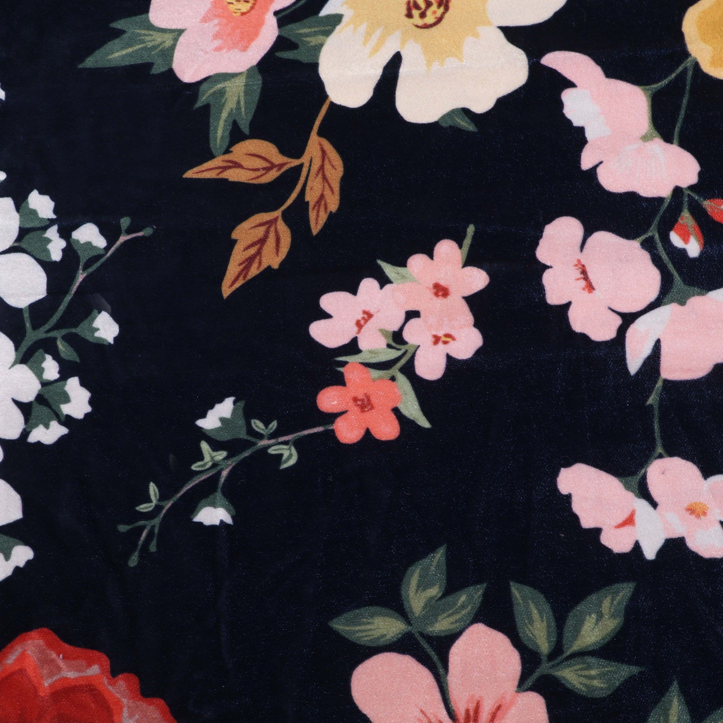 Multicolor Velvet Print Fabric