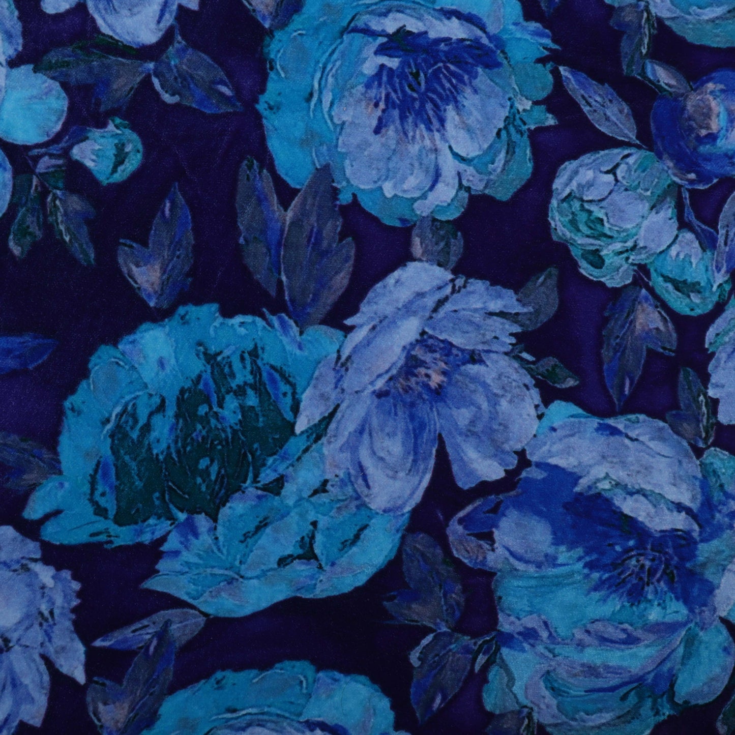 Multicolor Velvet Print Fabric