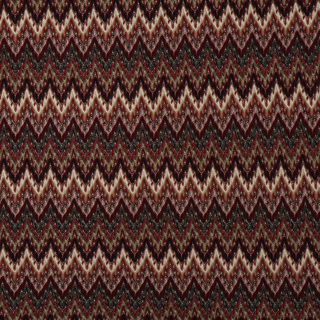 Multi Colored Zigzag Knitted Print Fabric