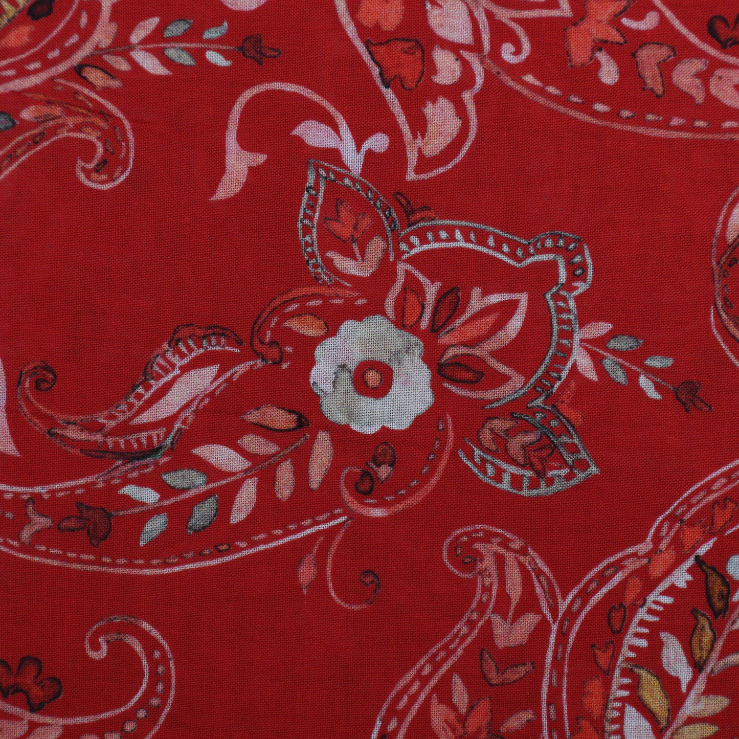 Multi-Color Mulmul Print Fabric