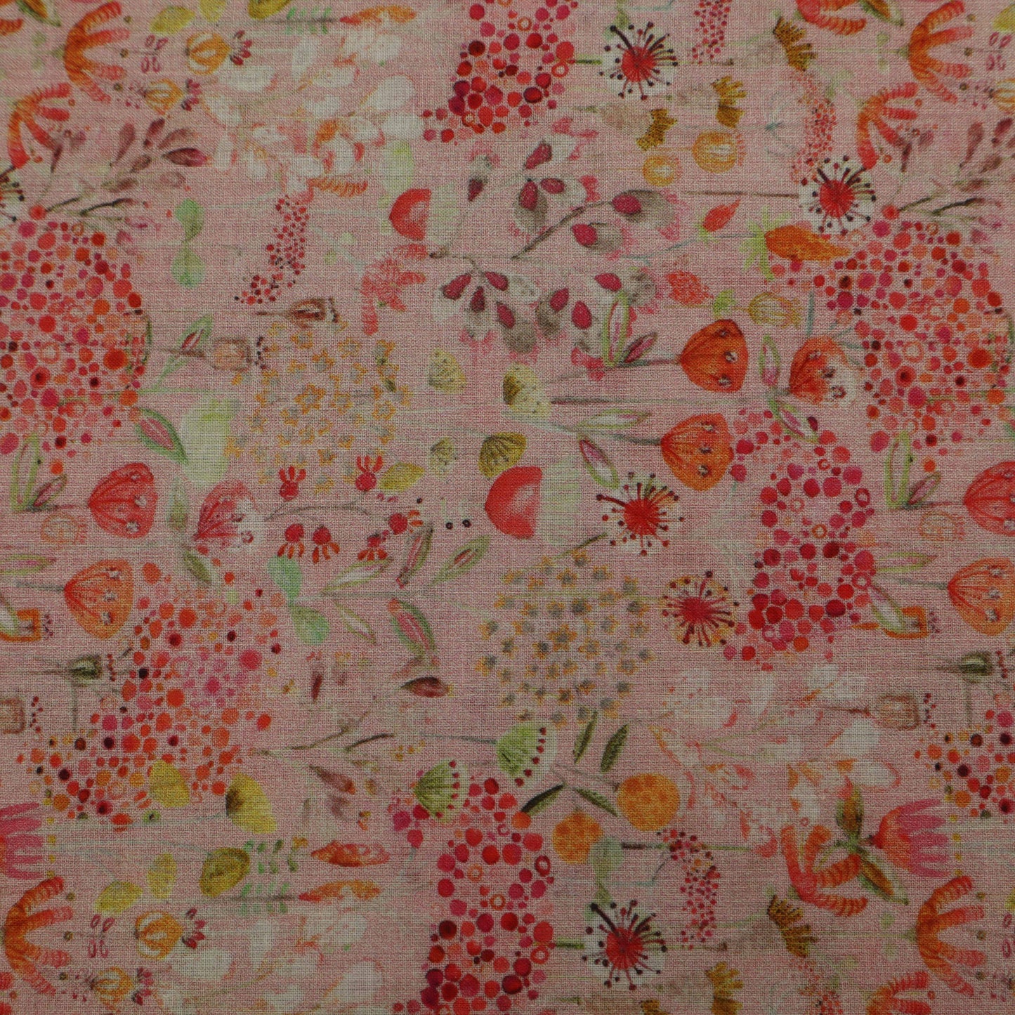 Multi-Color Mulmul Print Fabric