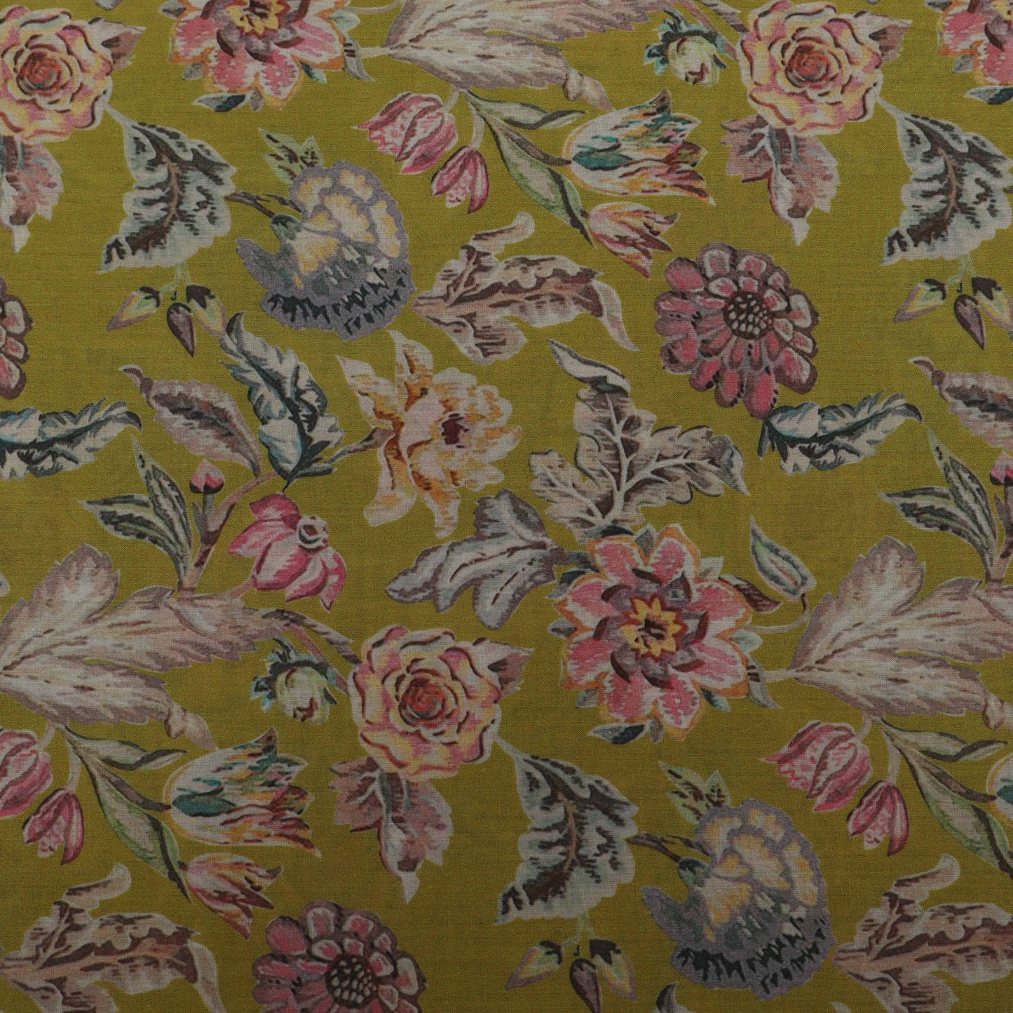 Multi-Color Mulmul Print Fabric