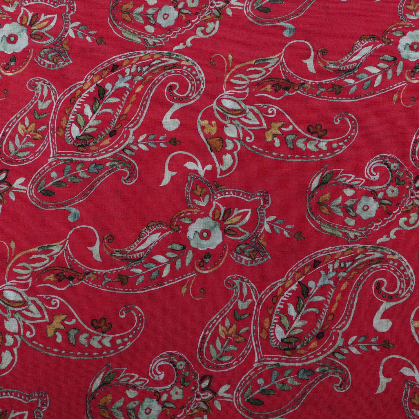 Multi-Color Mulmul Print Fabric