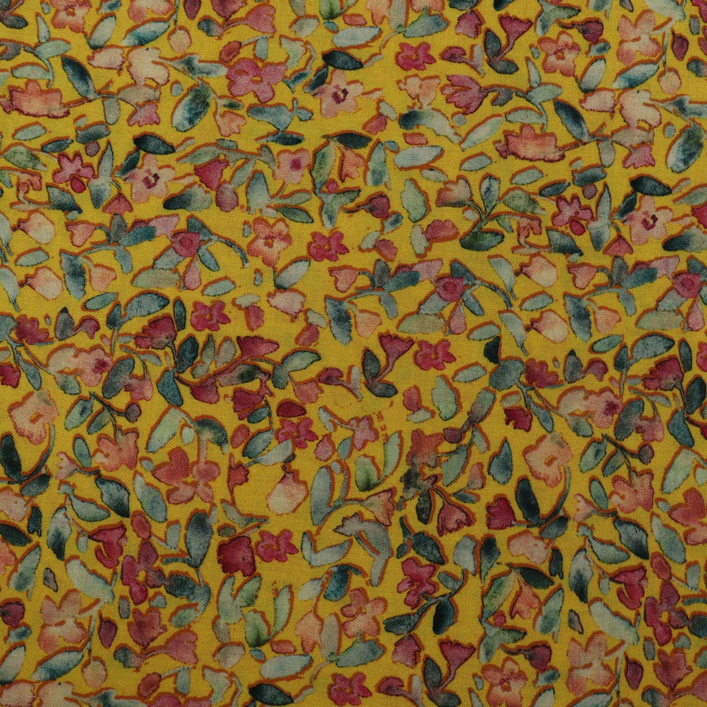 Multi-Color Mulmul Print Fabric
