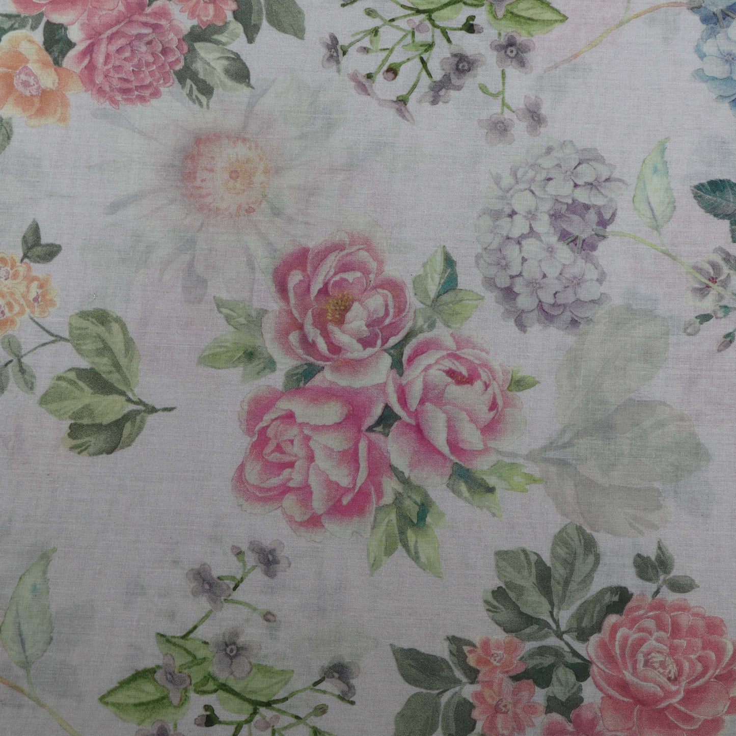 Multi-Color Mulmul Print Fabric