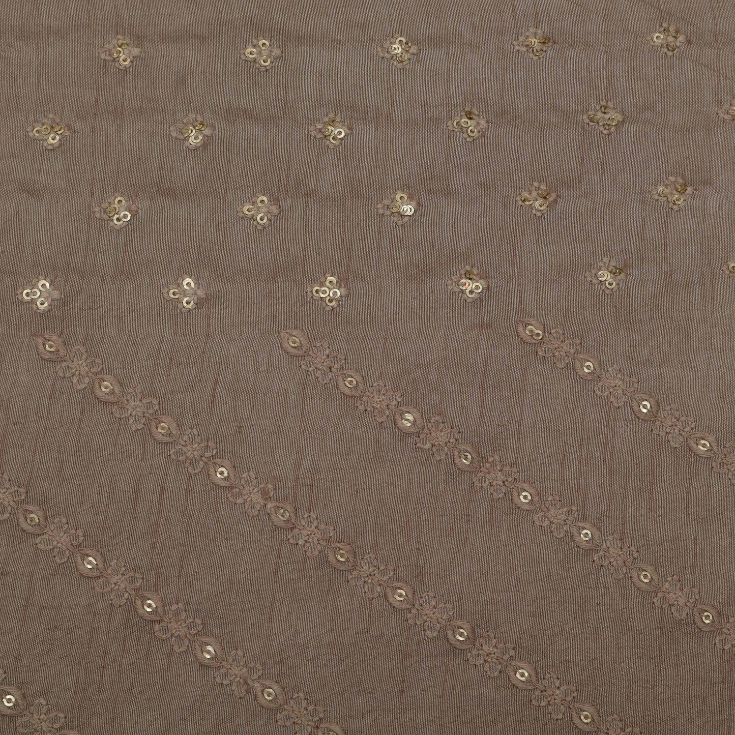 Beige Color Nokia Silk Embroidery Fabric