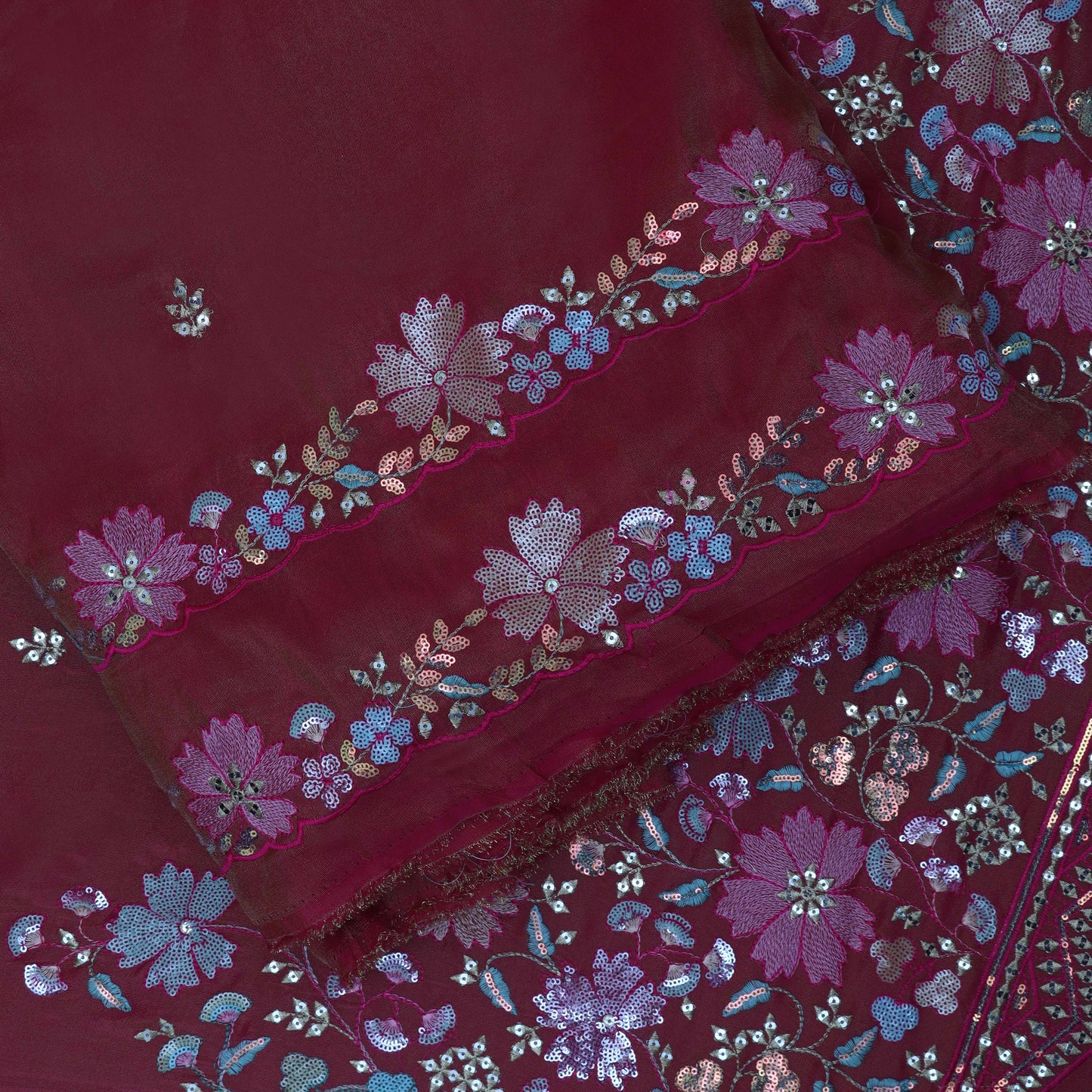 Rani Color Tissue Embroidery Fabric