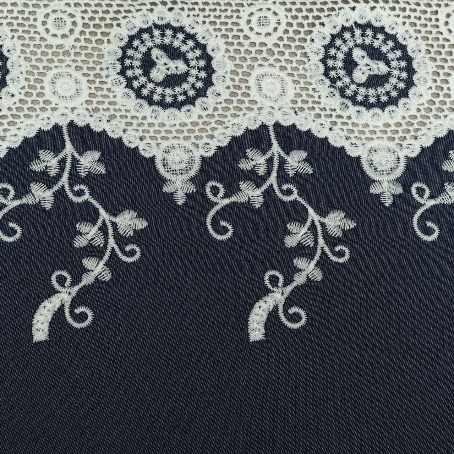 Denim Embroidery Fabric