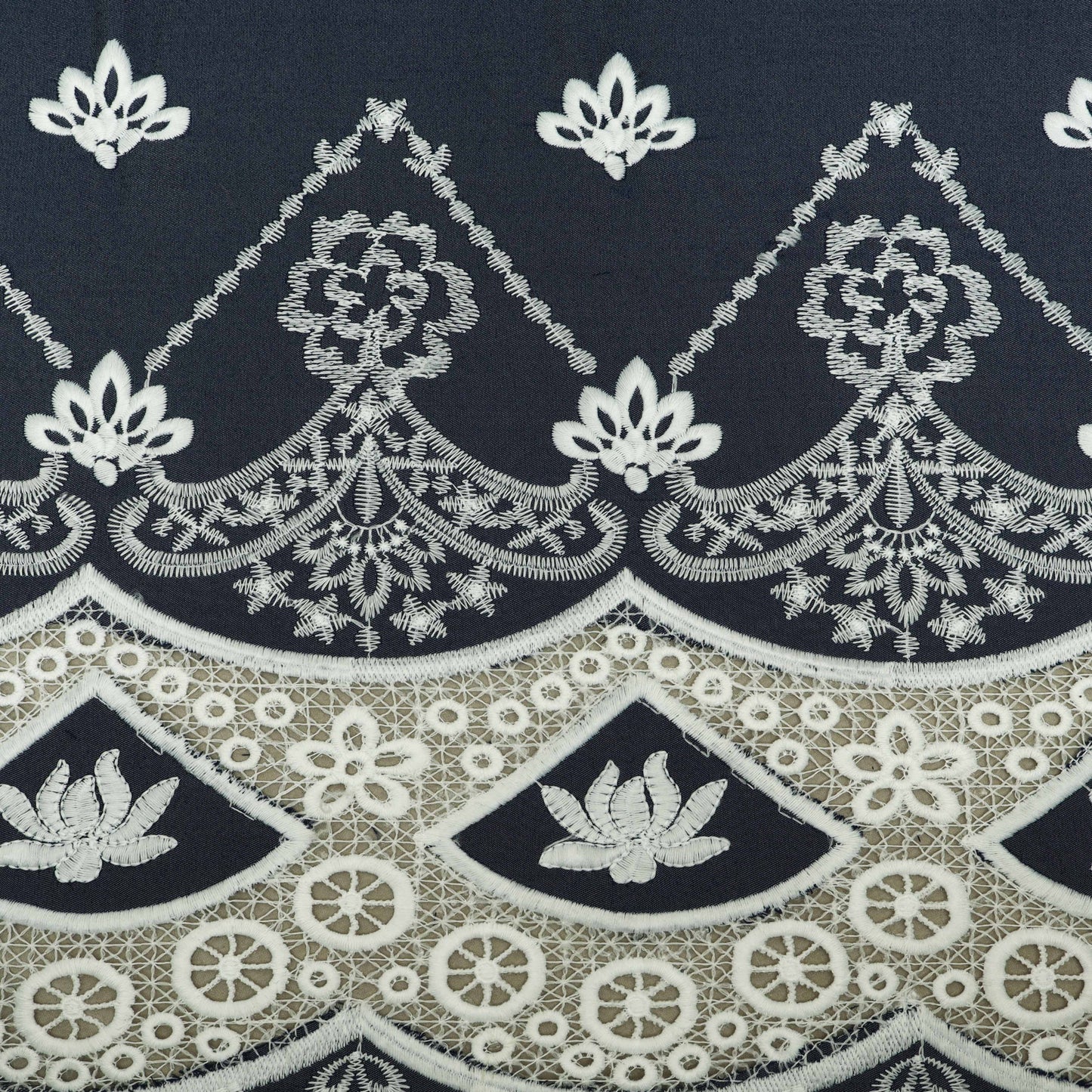 Denim Embroidery Fabric