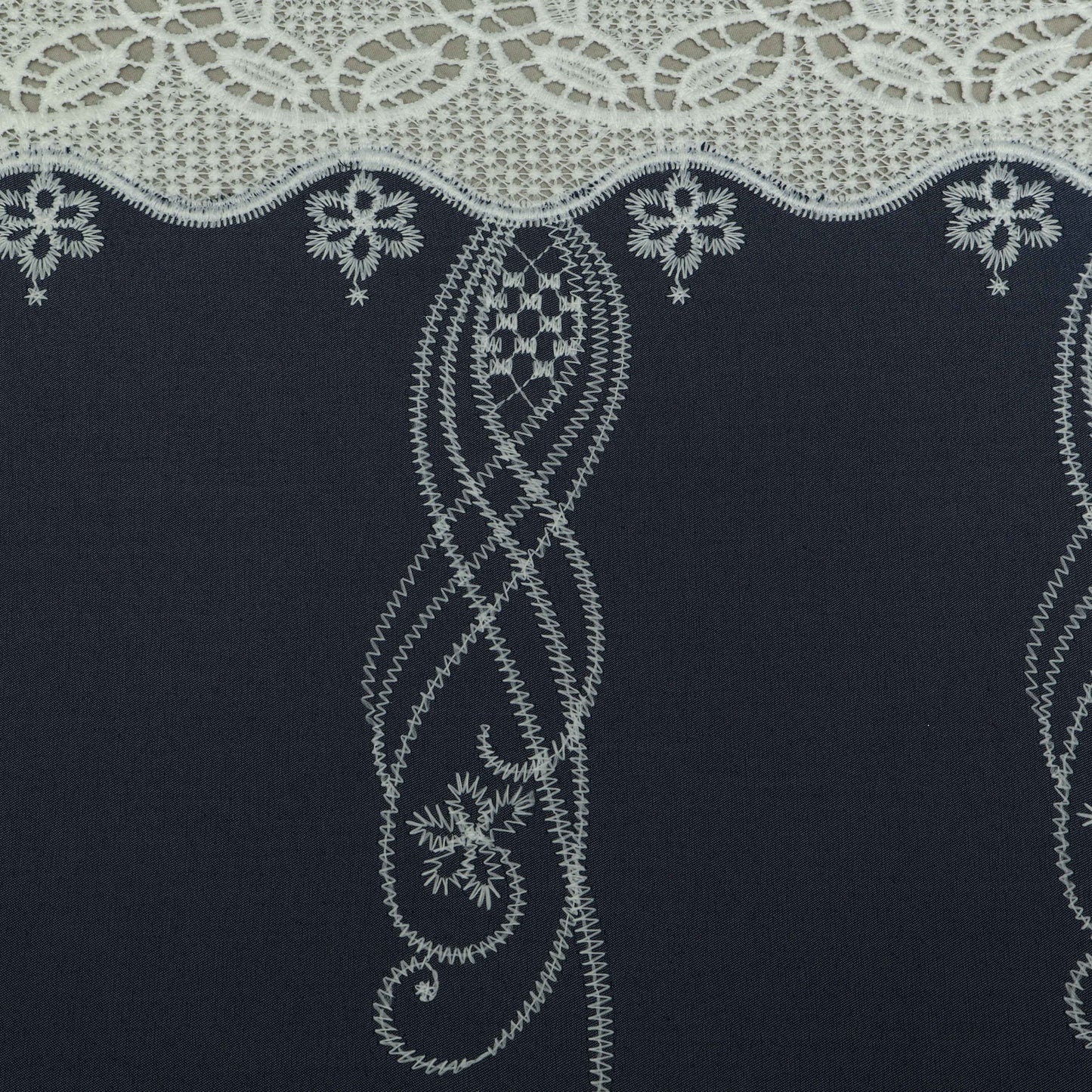 Denim Embroidery Fabric