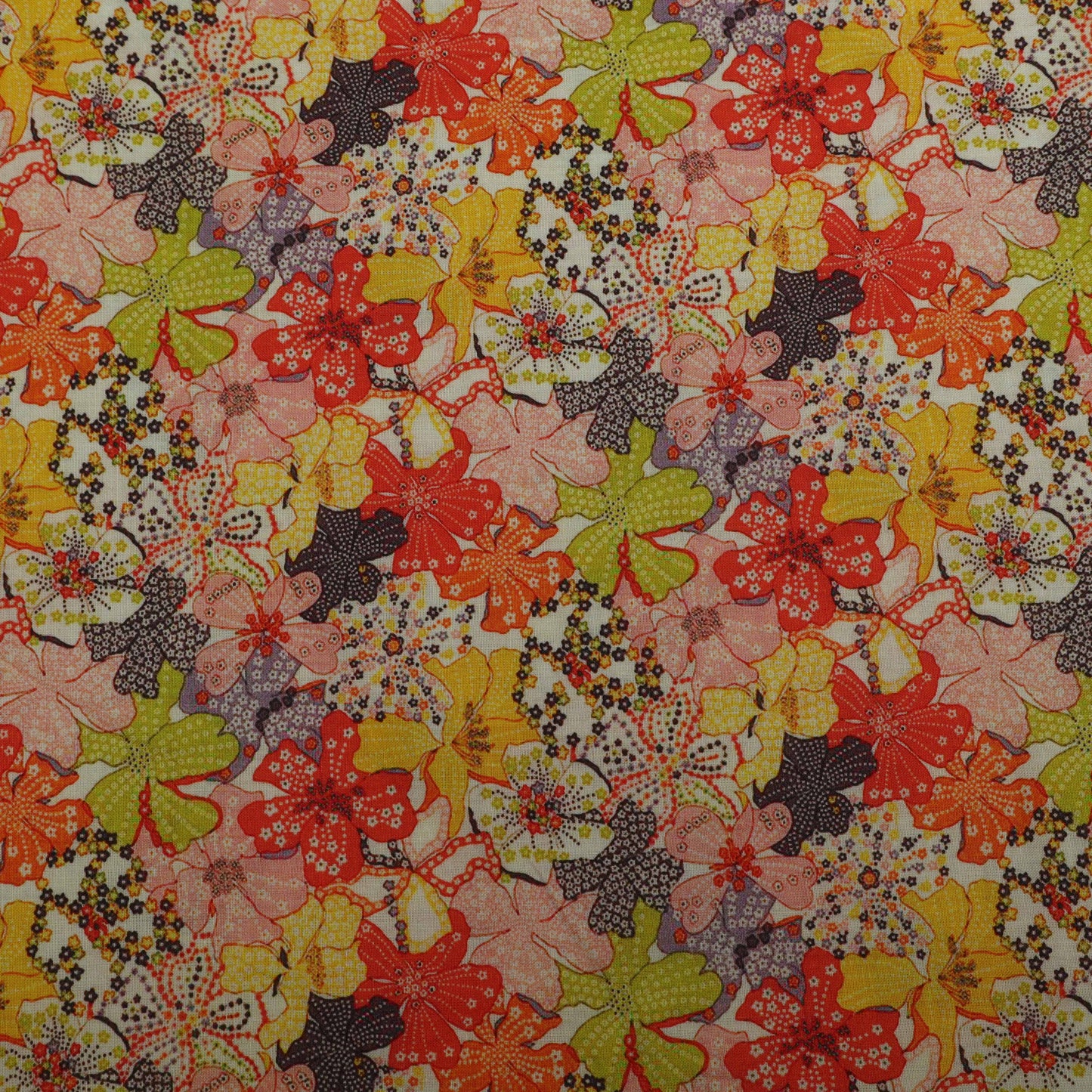 Multi-Color Lawn cotton Print Fabric