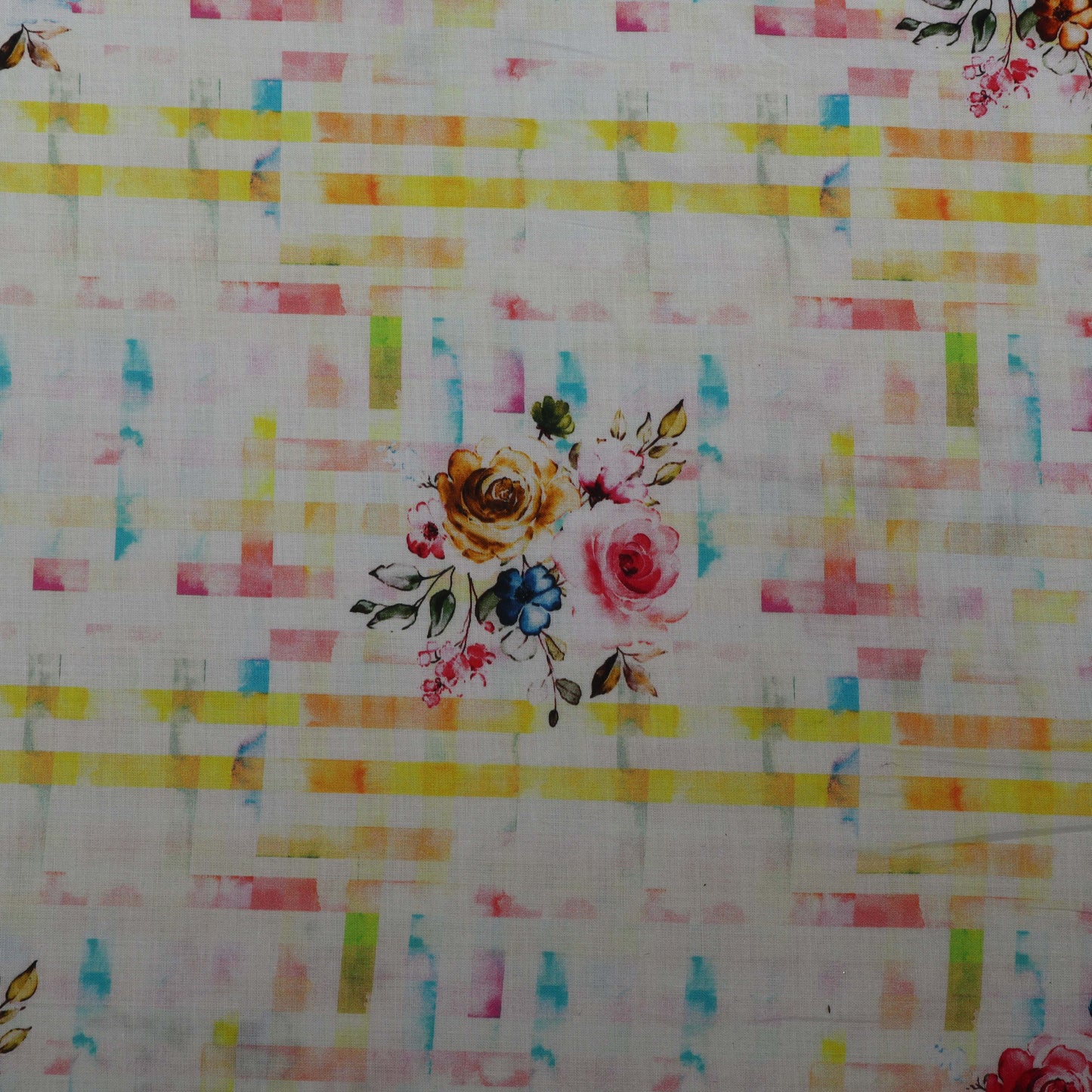 Multi-Color Lawn cotton Print Fabric