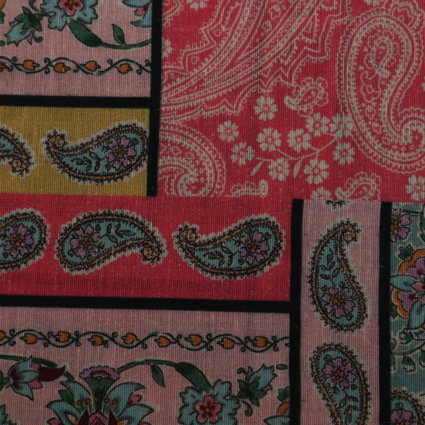 Multi-Color Linen Print Fabric